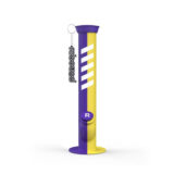 EDITION 2 - 14" STRAIGHT BONG - PURPLE & YELLOW