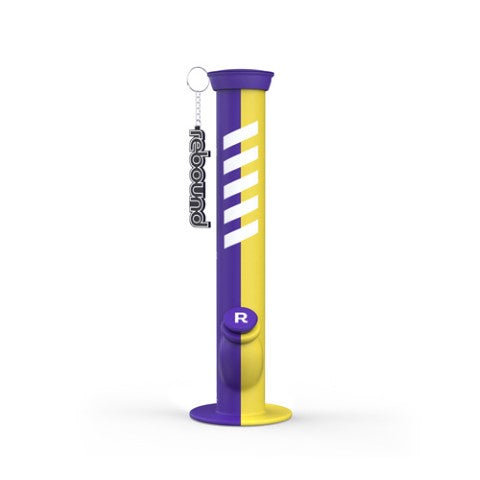 EDITION 2 - 14" STRAIGHT BONG - PURPLE & YELLOW